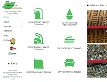 Tablet Screenshot of greenhomecleaningandrestoration.com